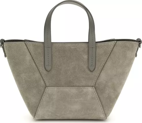 Beige Calf Leather Bos Taurus Shoulder Bag