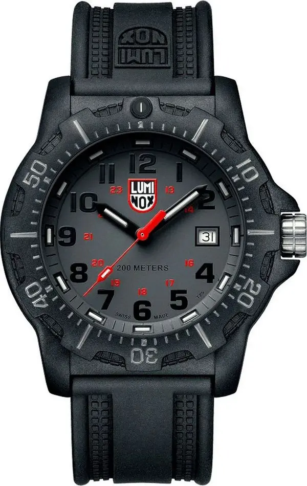 Black Resin Sport Watch