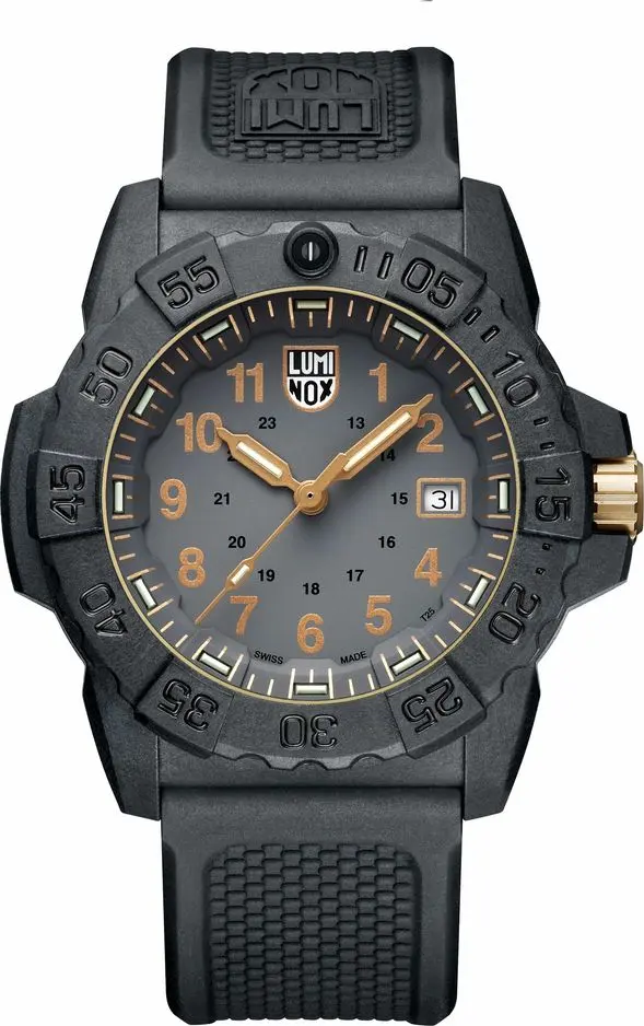 Black Rubber Sport Watch