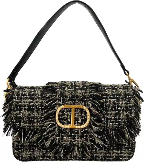 Black PU Women Shoulder Bag