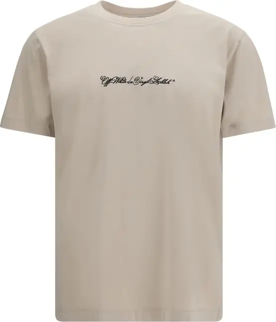 Beige Cotton T-Shirt