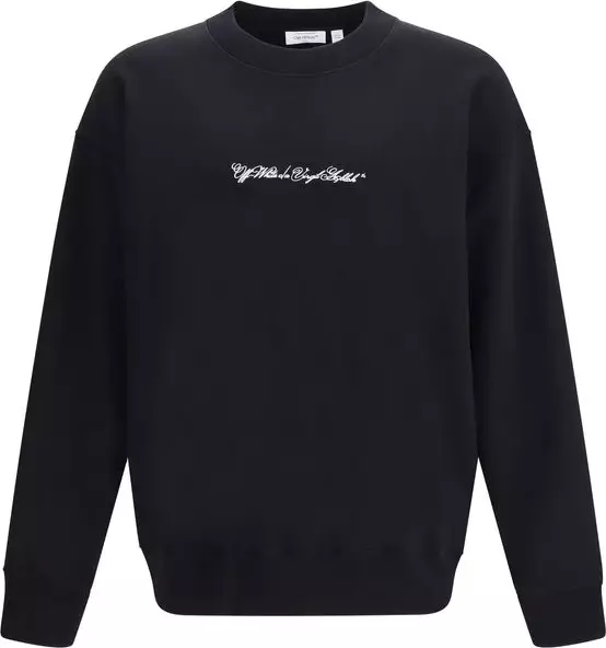 Black Cotton Sweatshirt