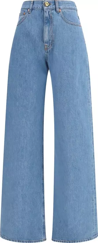Blue Cotton Jeans Denim