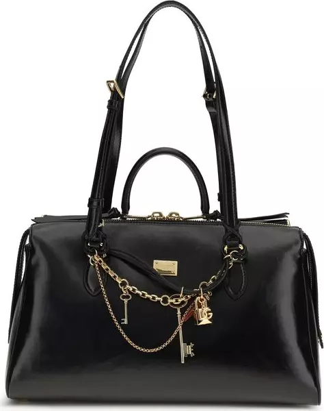 Black Calf Leather Bos Taurus Shoulder Bag