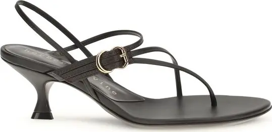 Brown Calf Leather Bos Taurus Stiletto Heel Sandals