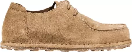 Gray Suede Leather Lace-Up Boots