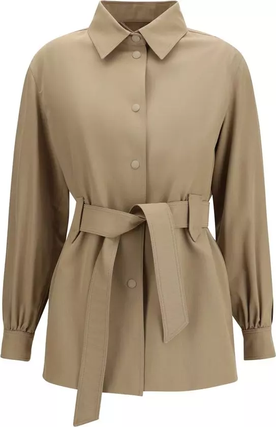 Brown Wool Oves Aries Sleeveless Jacket