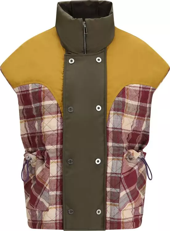 Multicolor Polyamide Sleeveless Jacket
