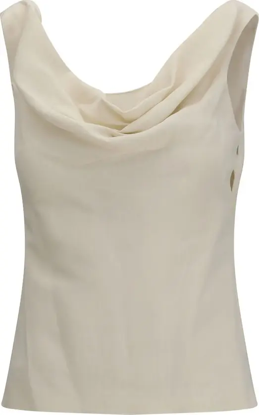 Beige Viscose Blouse