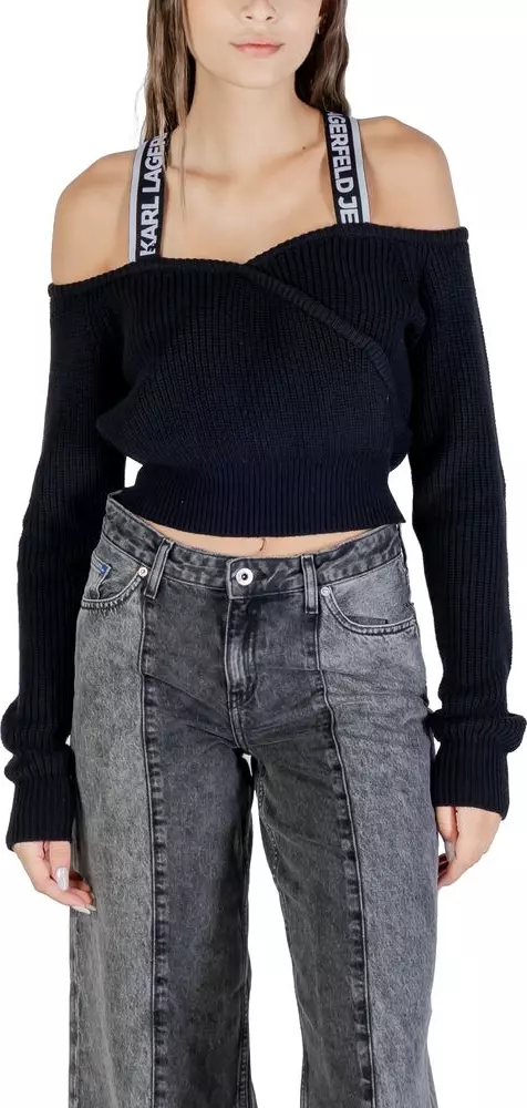 Black Cotton Sweatshirt