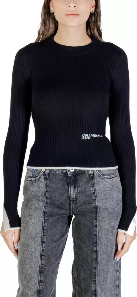 Black Viscose Sweatshirt