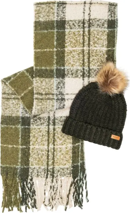 Green Polyester Beanie