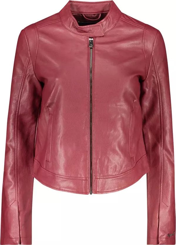 Rosso Polyurethane Women Jacket
