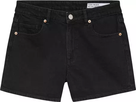 Black Cotton Shorts