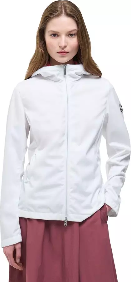 White Polyester Shell Jacket