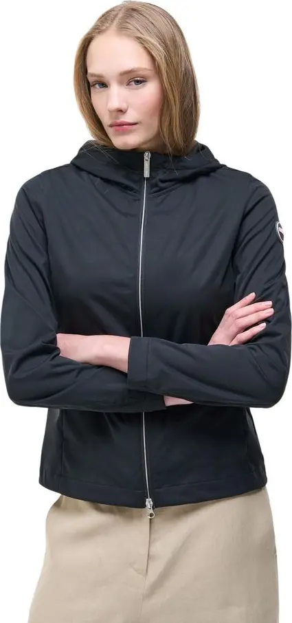 Black Polyester Shell Jacket