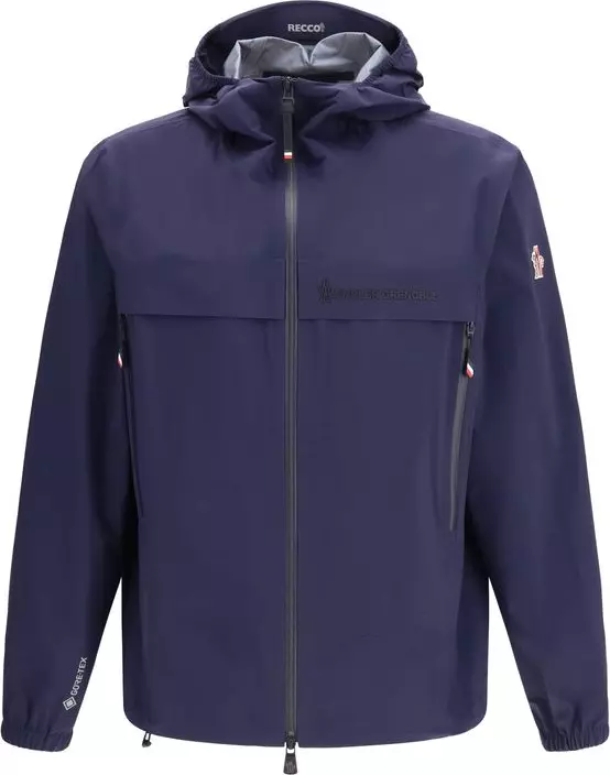Blue Polyamide Shell Jacket
