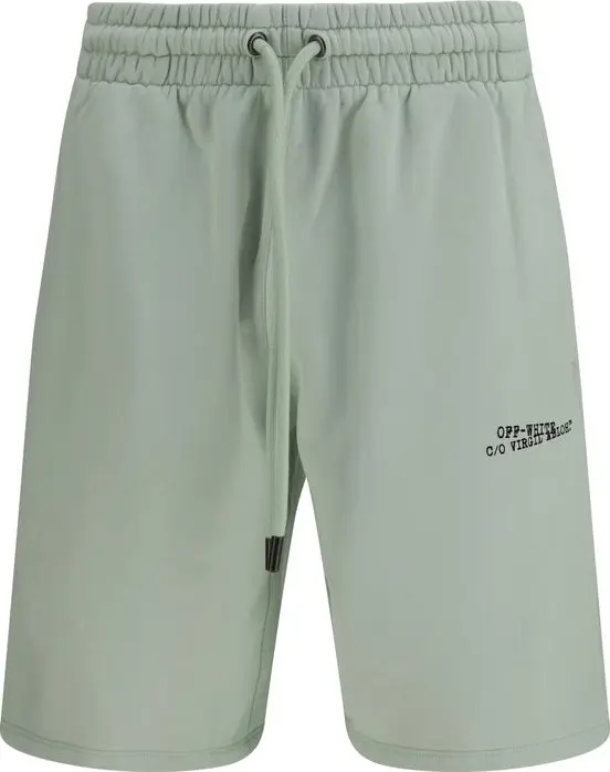 Bicolor Cotton Bermuda Shorts