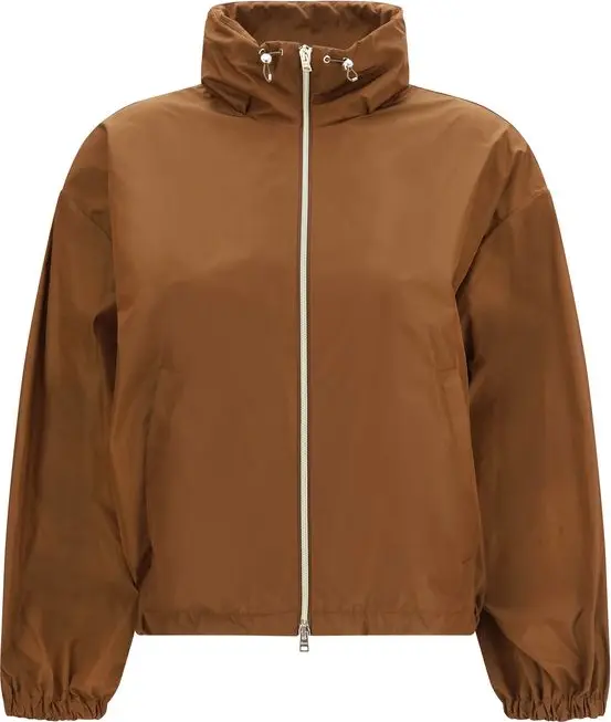 Brown Polyester Rain Coat