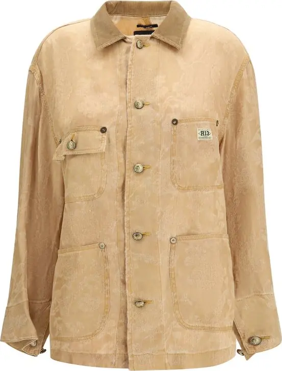 Orange Linen Coat