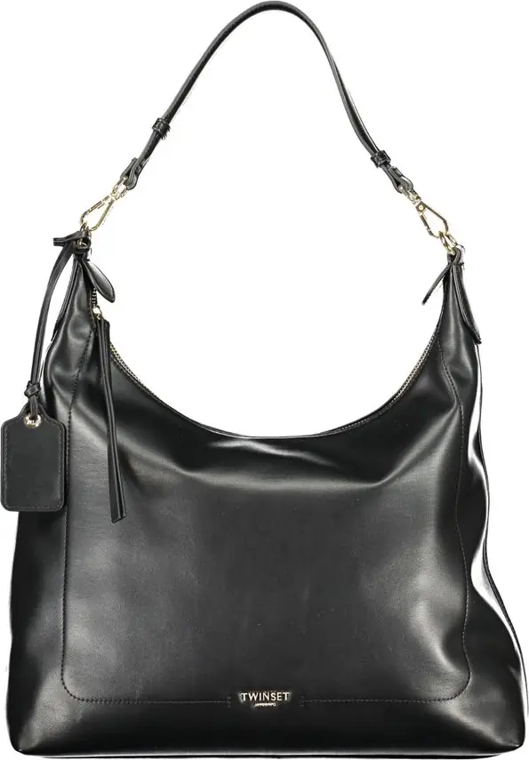 Nero Poliuretano Women Hobo Bag