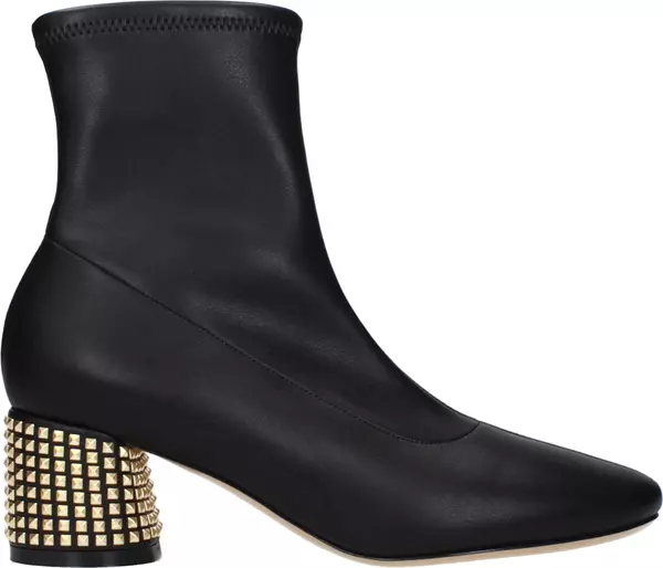Black Leather Ankle Boots