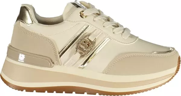 Beige Polyurethane Women Sneaker