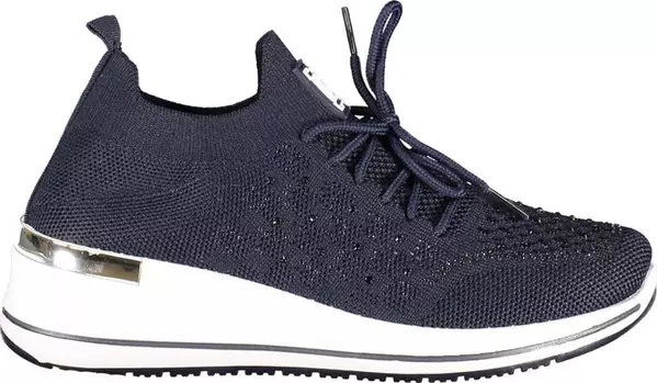 Blue Polyester Women Sneaker