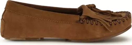 Brown Calf Leather Bos Taurus Slip-On Loafers