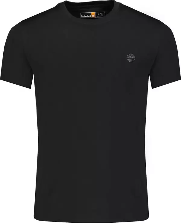 Black Cotton Men T-Shirt