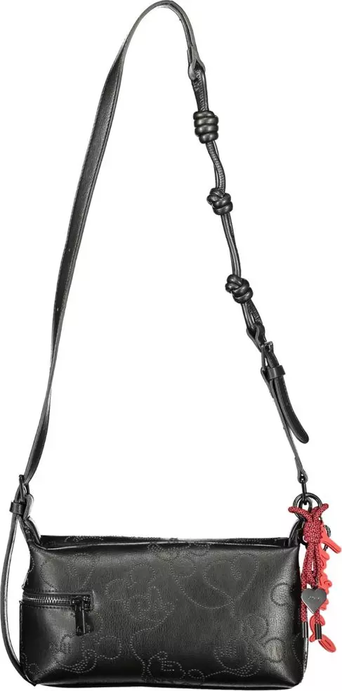 Black Polyurethane Women's Handbag