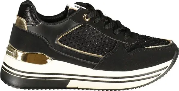Blue Polyurethane Women Sneaker