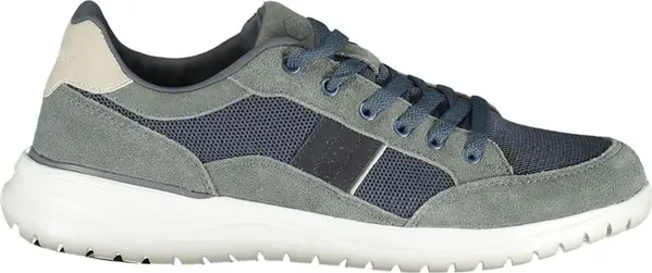 Blue Polyester Men Sneaker