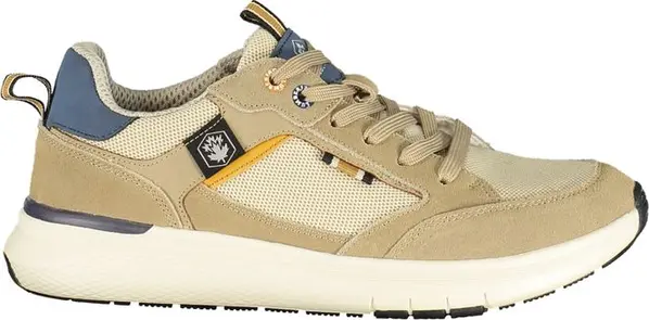 Beige Polyester Men Sneaker