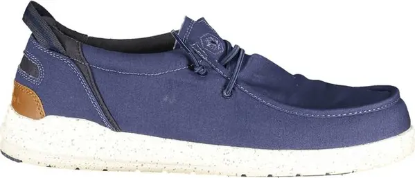 Blue Polyester Men Classic Shoe