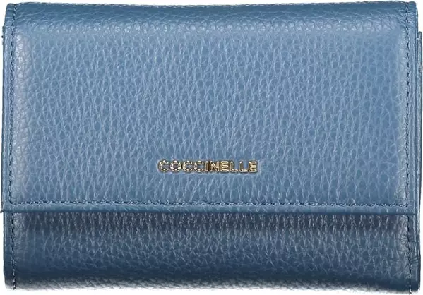 Blu Leather Woman Wallet