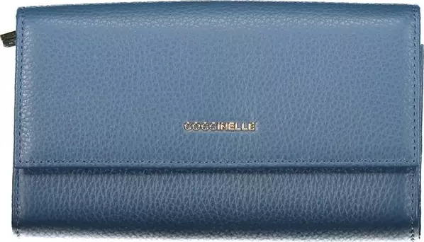 Blue Leather Women Wallet