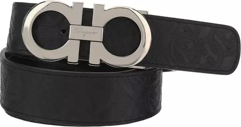 Black Calf Leather Bos Taurus Belt