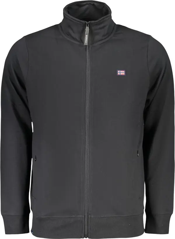Black Cotton Men's Sweatshirt