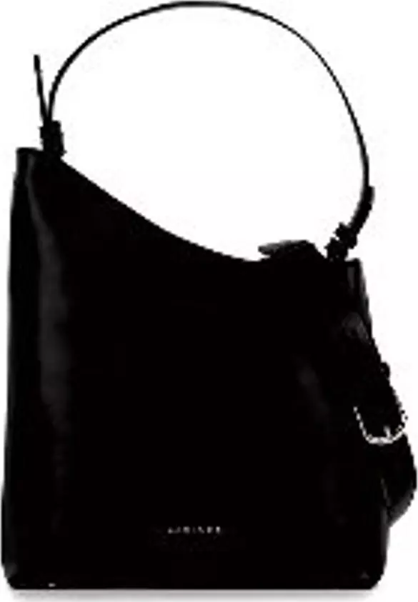 Black Polyethylene Shoulder Bag
