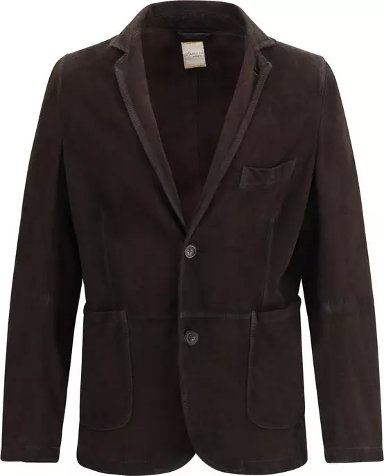 Brown Lamb Ovis Aries Aries Leather Jacket