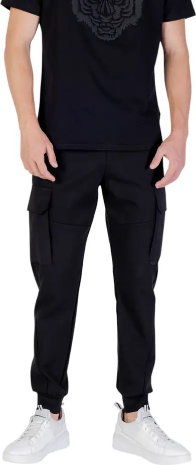 Black Cotton Joggers (Workout Pants)