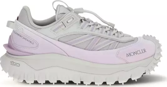 Purple Polyester Athletic Sneakers