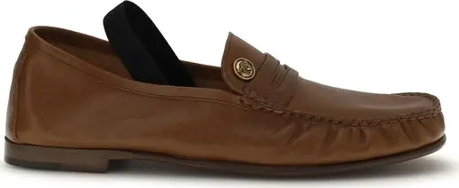 Brown Lamb Ovis Aries Aries Slip-On Loafers