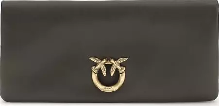 Bicolor Calf Leather Bos Taurus Clutch Bag