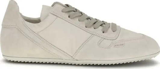 Gray Calf Leather Bos Taurus Low Top Sneakers