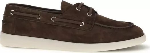 Brown Calf Leather Bos Taurus Slip-On Loafers
