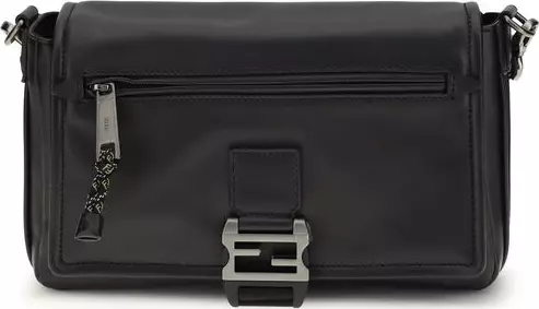 Black Calf Leather Bos Taurus Shoulder Bag