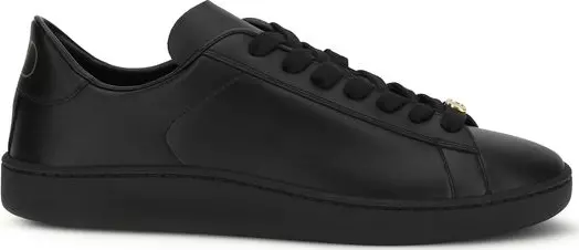 Black Calf Leather Bos Taurus Sneakers