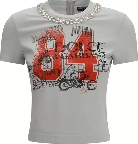 Gray Cotton T-Shirt